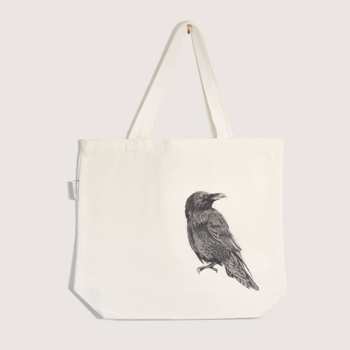 Pen On Paper Co - Wholesale Tote Bag - Unisex - Raven Tote Bag - With Pocket0