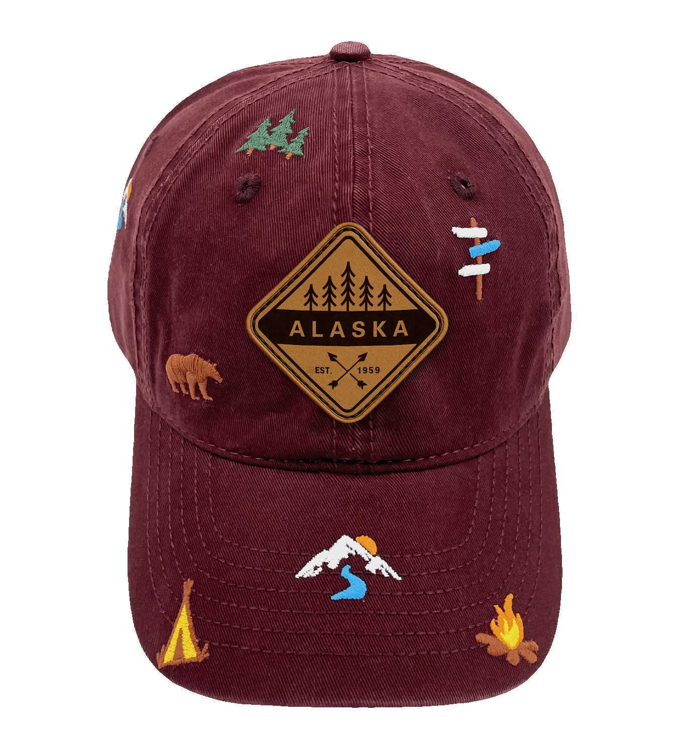 Northern Icons Creations INC - Wholesale Baseball Cap - Unisex - Alaska Nature Hiking Baseball Cap for Campers and Wilderness Lovers1