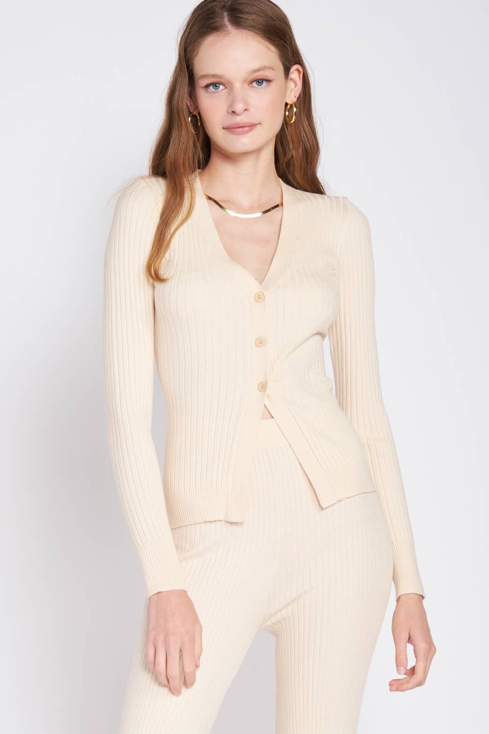 Emory Park - Vente Cardigan – femme - CARDIGAN BOUTONNÉ À MANCHES LONGUES6