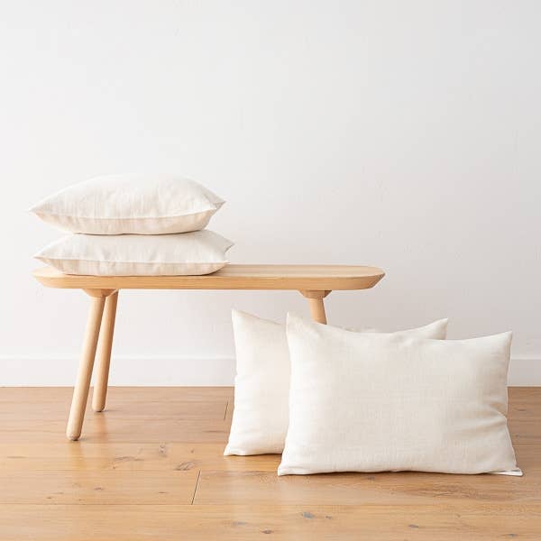 Linen Cushion Cover Cream Lara for wholesale by LinenMe