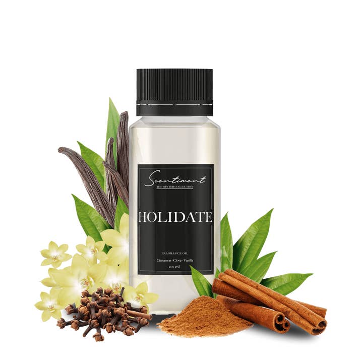 Vela en tarro Holidate con canela y clavo para venta al por mayor de Scentiment