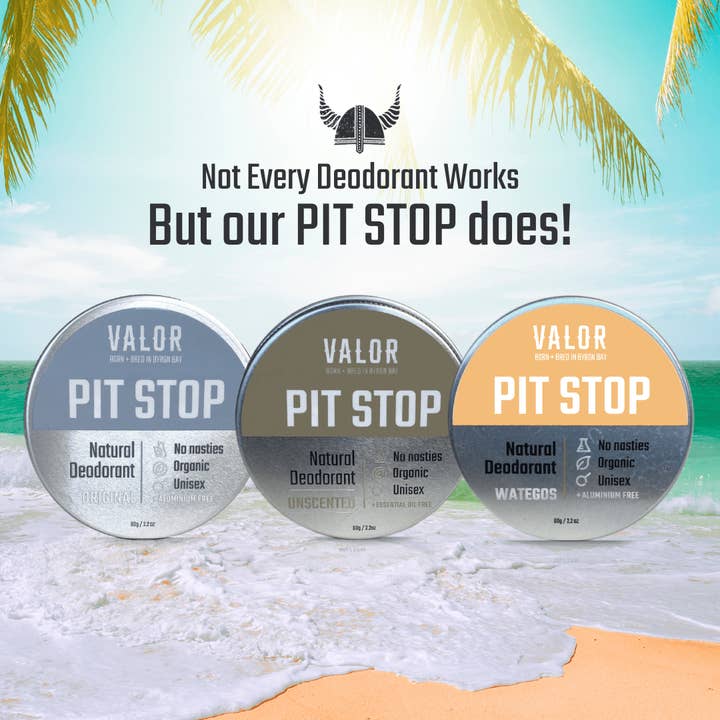 Valor Organics - Wholesale Deodorant – Unisex - Unscented - Pit Stop Minis (30g)3
