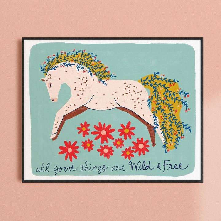 Dream Folk Studio - Wholesale Art Print - Wild & Free Horse - Art Print0