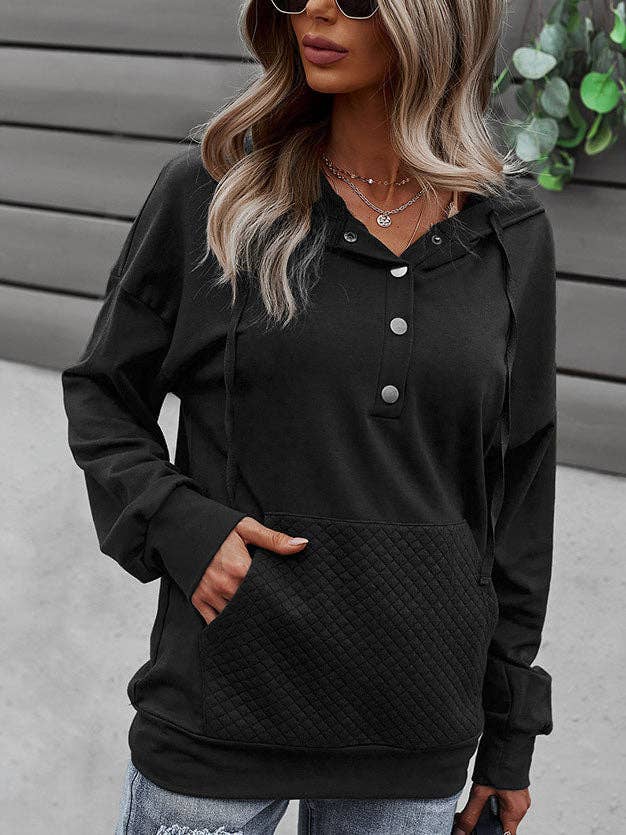 Tickled Teal - Wholesale Hoodie - Women's - Quilted Pocket Hoodie9