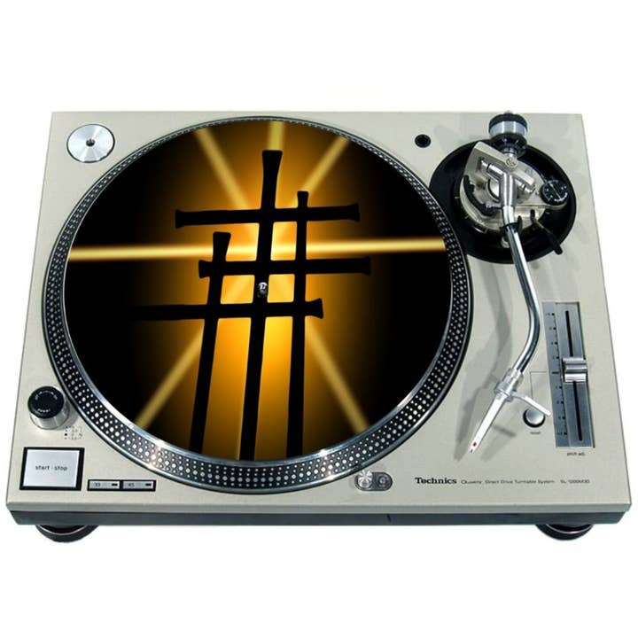 Phatmatz - Vendita all'ingrosso Accessori musicali - Slipmat 12"/ 7" per giradischi - Effetto incrociato