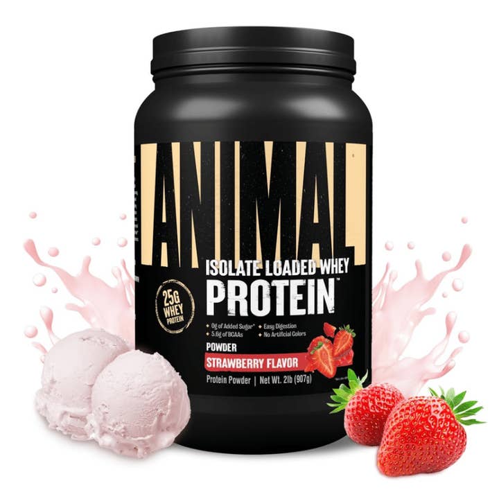 L&F Universal Goods - Wholesale Protein/superfood powder - Animal Iso Whey Protein Blend - 27 SRV - Strawberry