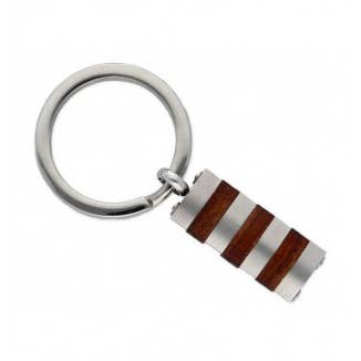 Portachiavi in acciaio e legno per la vendita all'ingrosso da parte di Liska