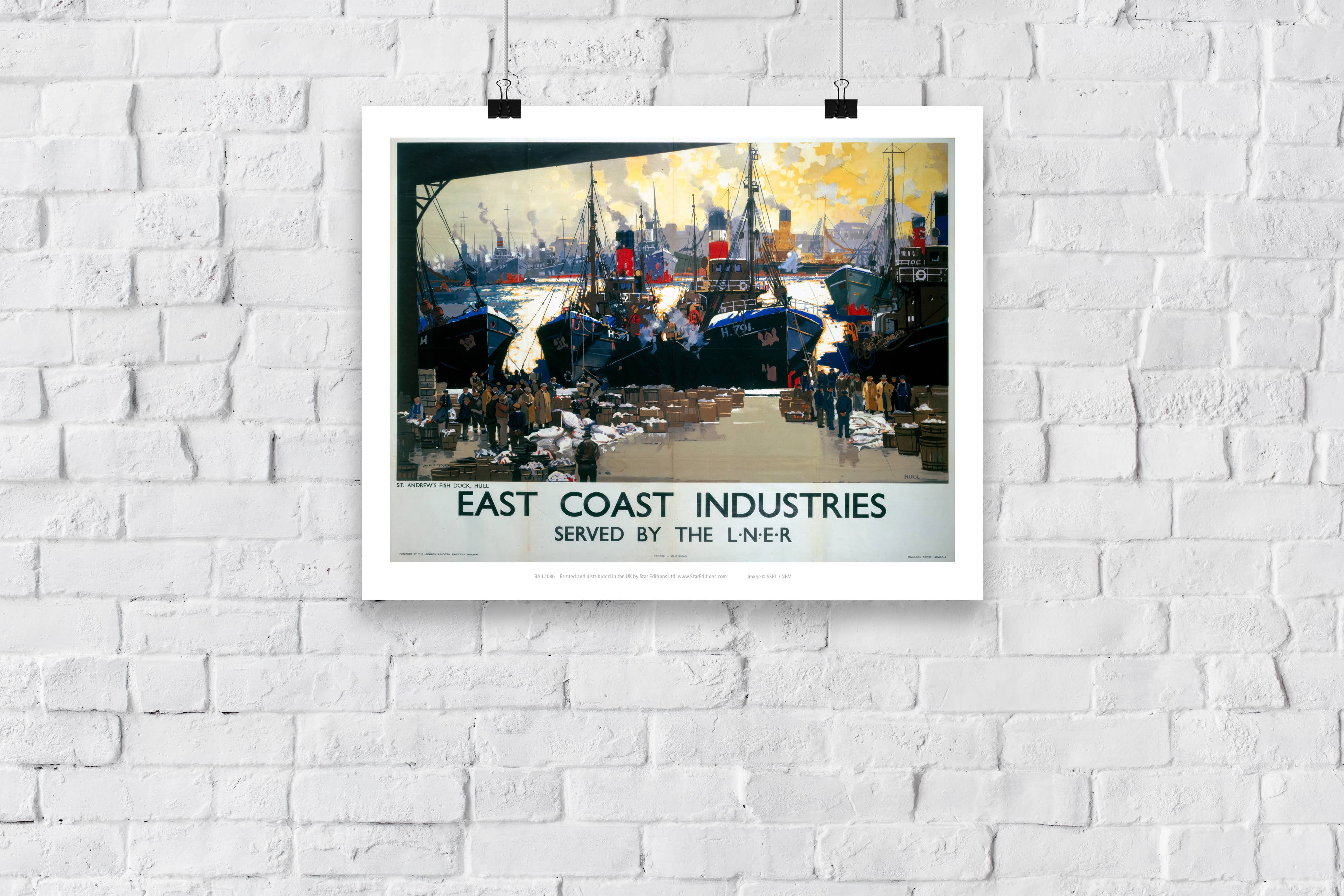 Star Editions – wholesale Art print – East Coast Industries, Fish Dock Hull - Premium Art Print2