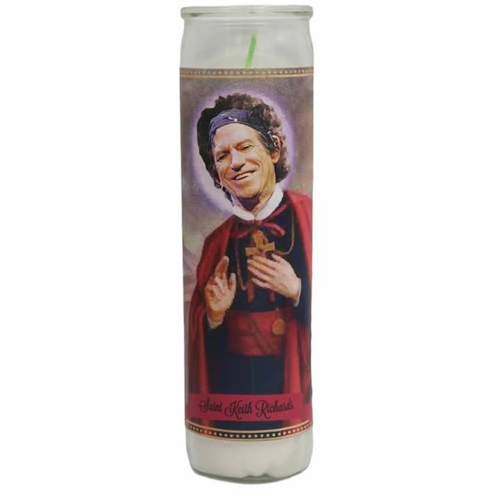 The Luminary and Co. - Wholesale Votive Candle - Keith Richards Devotional Prayer Saint Candle