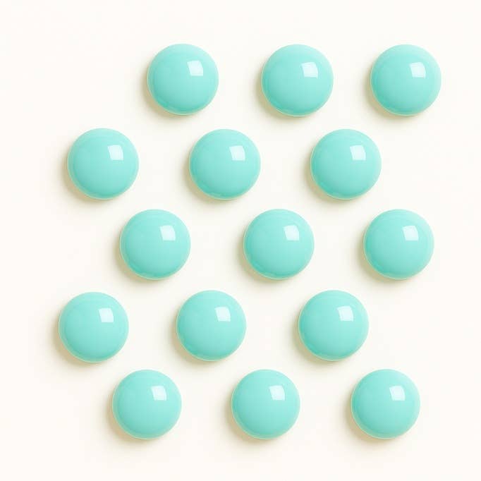 Factory Direct Craft - Wholesale Magnet - 1" Dia Mini Metal Button Magnets - Pack of 12 - Select Color8