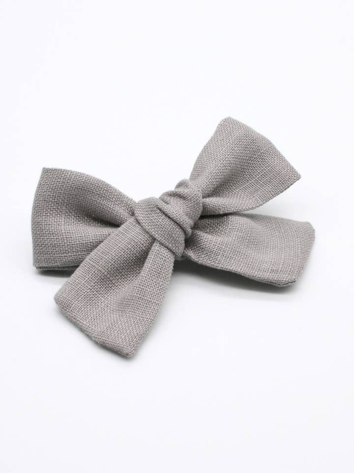 Ester Linen Bow - Stone voor wholesale door Liv & Loke