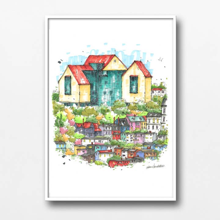 The Rooms, St John's, Terre-Neuve-et-Labrador pour la vente par Downtown Sketcher