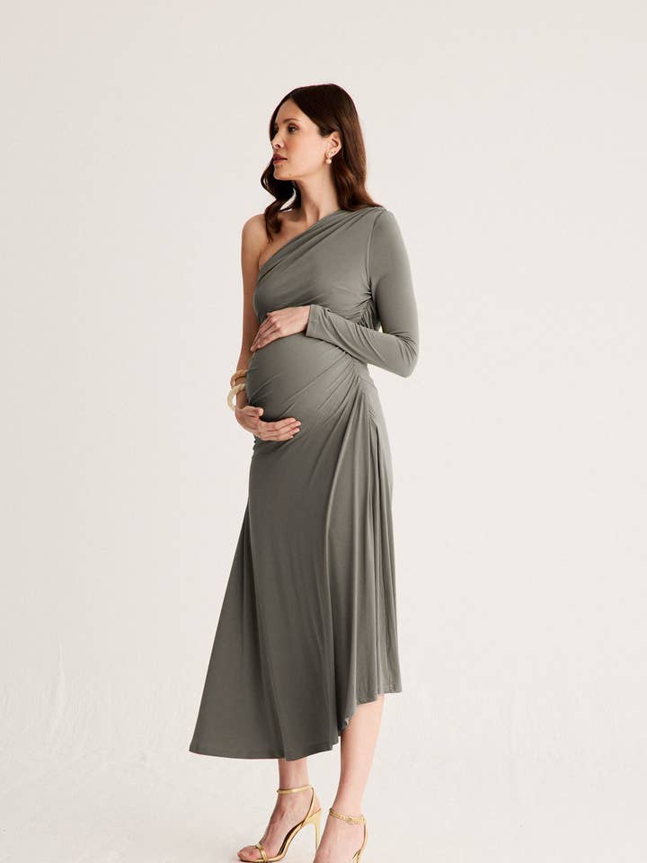 Vestido Matis Grey · Grávida · por atacado de Bruna