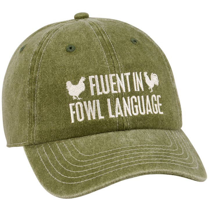 Fluent In Fowl Language Baseball Cap for wholesale by Primitives by Kathy