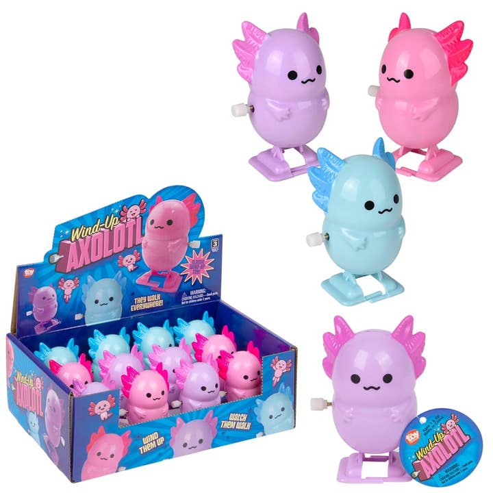 2.75" Wind-Up Axolotl - LLB Toys for wholesale by La Luna Bella - Toys