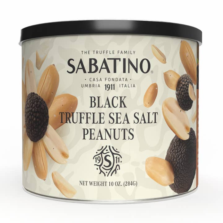 Black Truffle Sea Salted Peanuts for wholesale by Sabatino Truffles