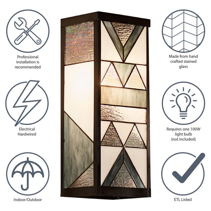 River of Goods - Wholesale Outdoor/Lawn Light - 16.25"H James White 1-Light Geometric Outdoor Wall Sconce5