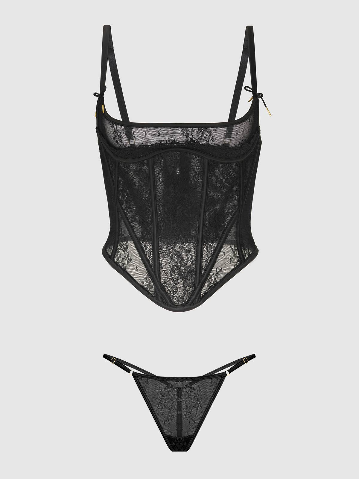 House of Desire – Lingerie - Mulher por atacado – CONJUNTO DE CORDÕES COM FIO DE RENDA JOCELYN E CORDÃO7