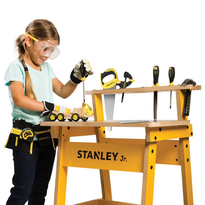 Toysmith - Wholesale Toy Set - Kids - Red Toolbox Stanley Jr. 10-Piece Toolset