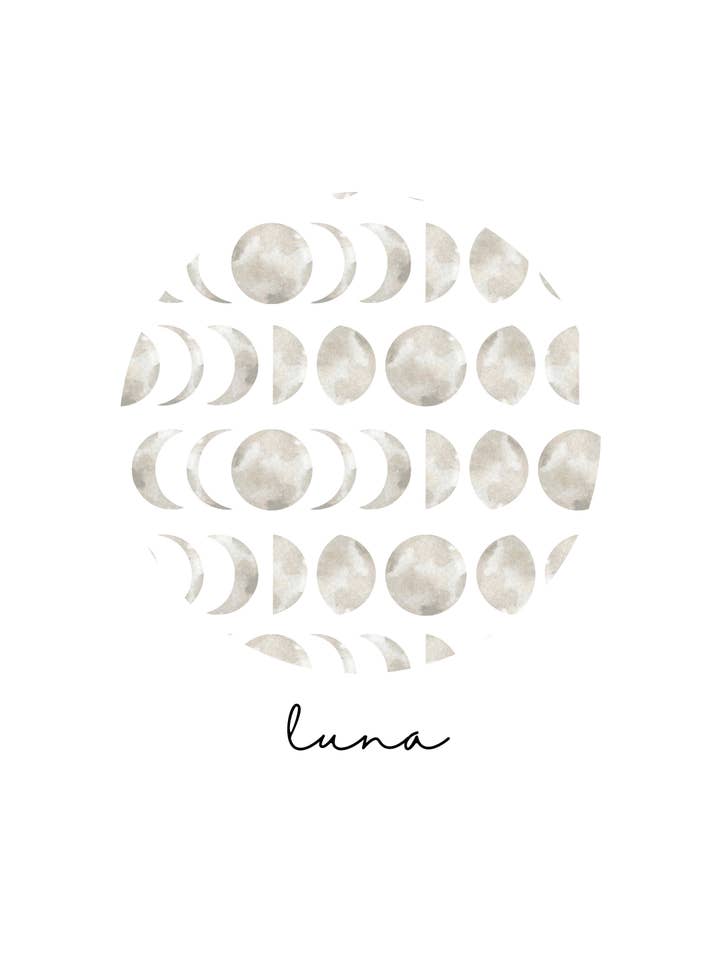 Gaia Baby Goods – wholesale Pyjamasset - Barn – Ekologisk bomull Baby/Småbarnspyjamas i Luna Moon Print2