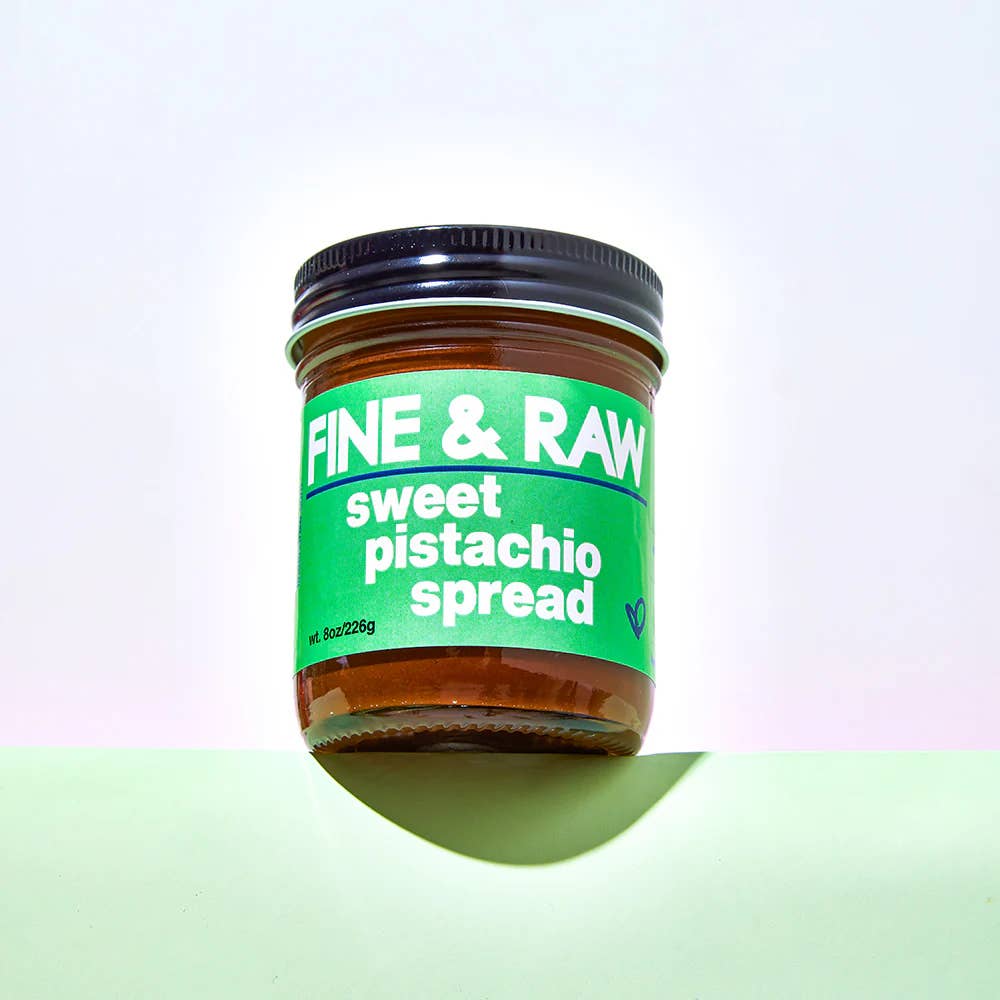 FINE & RAW - Wholesale Hot Fudge/Chocolate Spread - Sweet Pistachio Spread