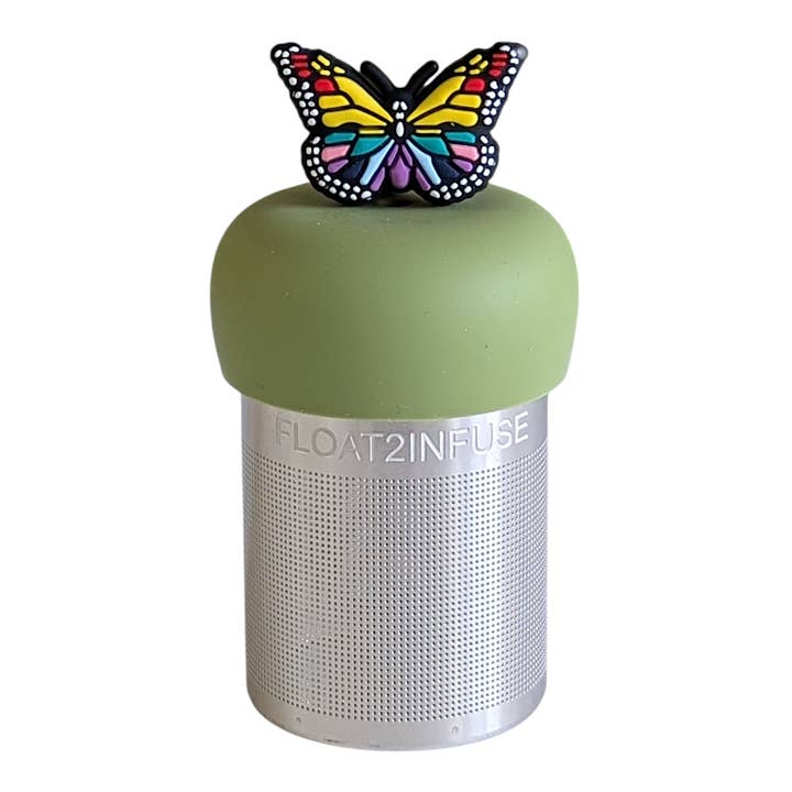 Butterfly | Floating Tea Steeper | Green Base | Rainbow for wholesale by Float2infuse Tea Infuser