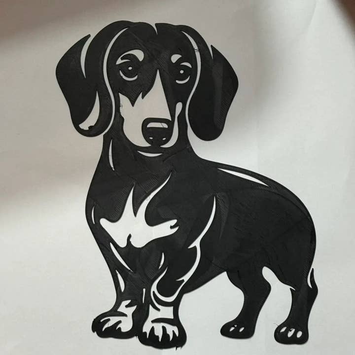 Arte mural Dachshund para venta al por mayor de The 3D Printiverse