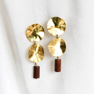 HAILA Red Jasper earrings | hoctavius for wholesale by Hoctavius