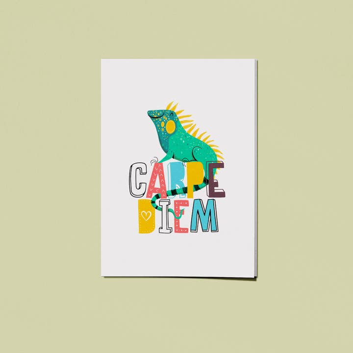 Greeting Card "Carpe Diem" By Jaka Vukotič for wholesale by DISPLEJ