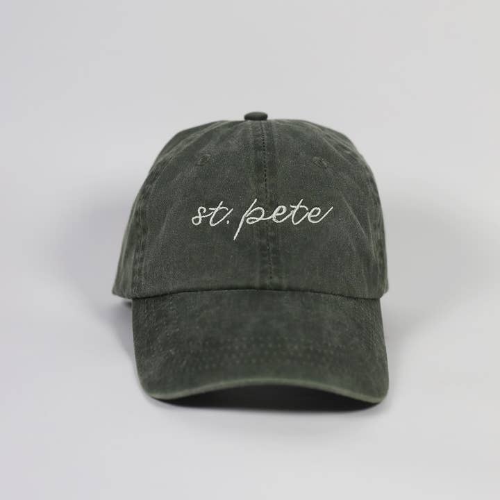 Tay Dunworth - Wholesale Baseball Cap - Unisex - St. Pete (Florida) Cursive Embroidered Dad Hat2