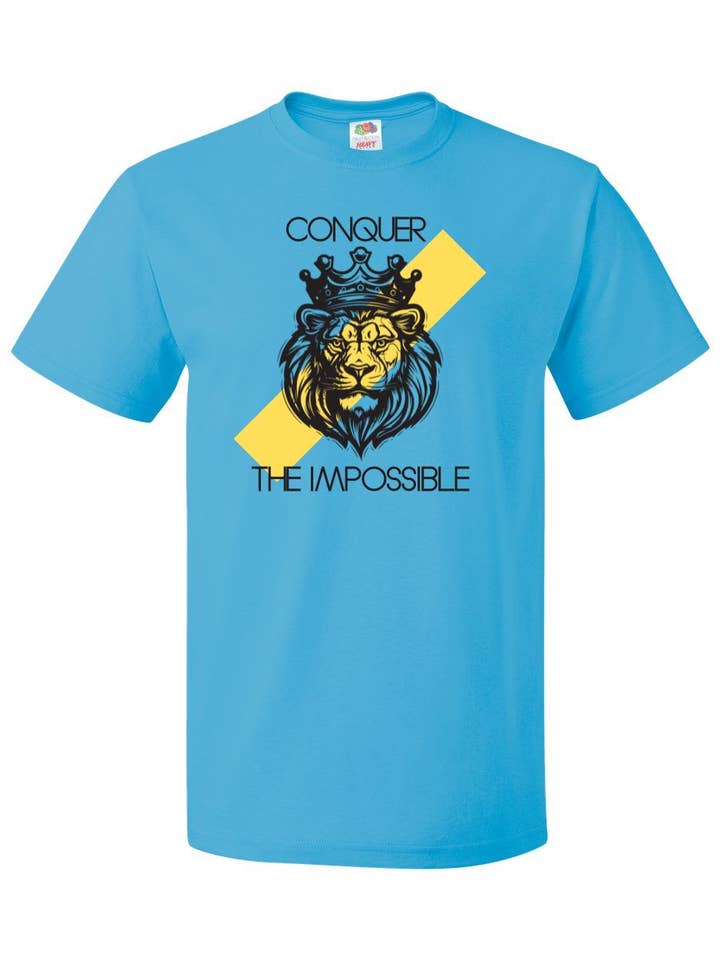 Motiverend T-shirt voor heren „Conquer The Impossible” voor wholesale door Lifestyles Sports