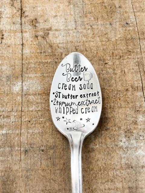 Butter Beer Recipe Vintage Spoon for wholesale by The Sassy Barn