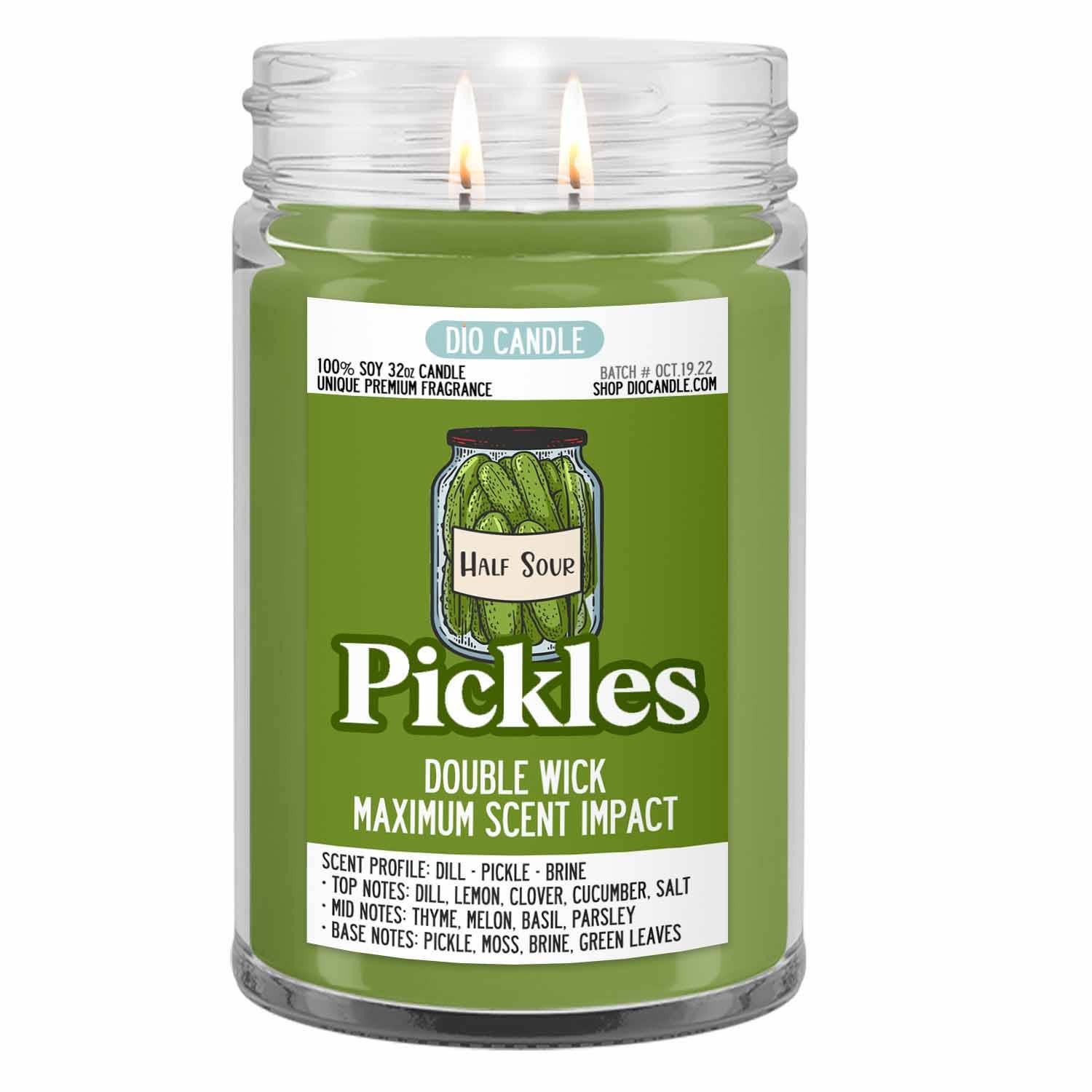 Dio Candle Company - Wholesale Jar/Filled Candle - Pickles Candle1