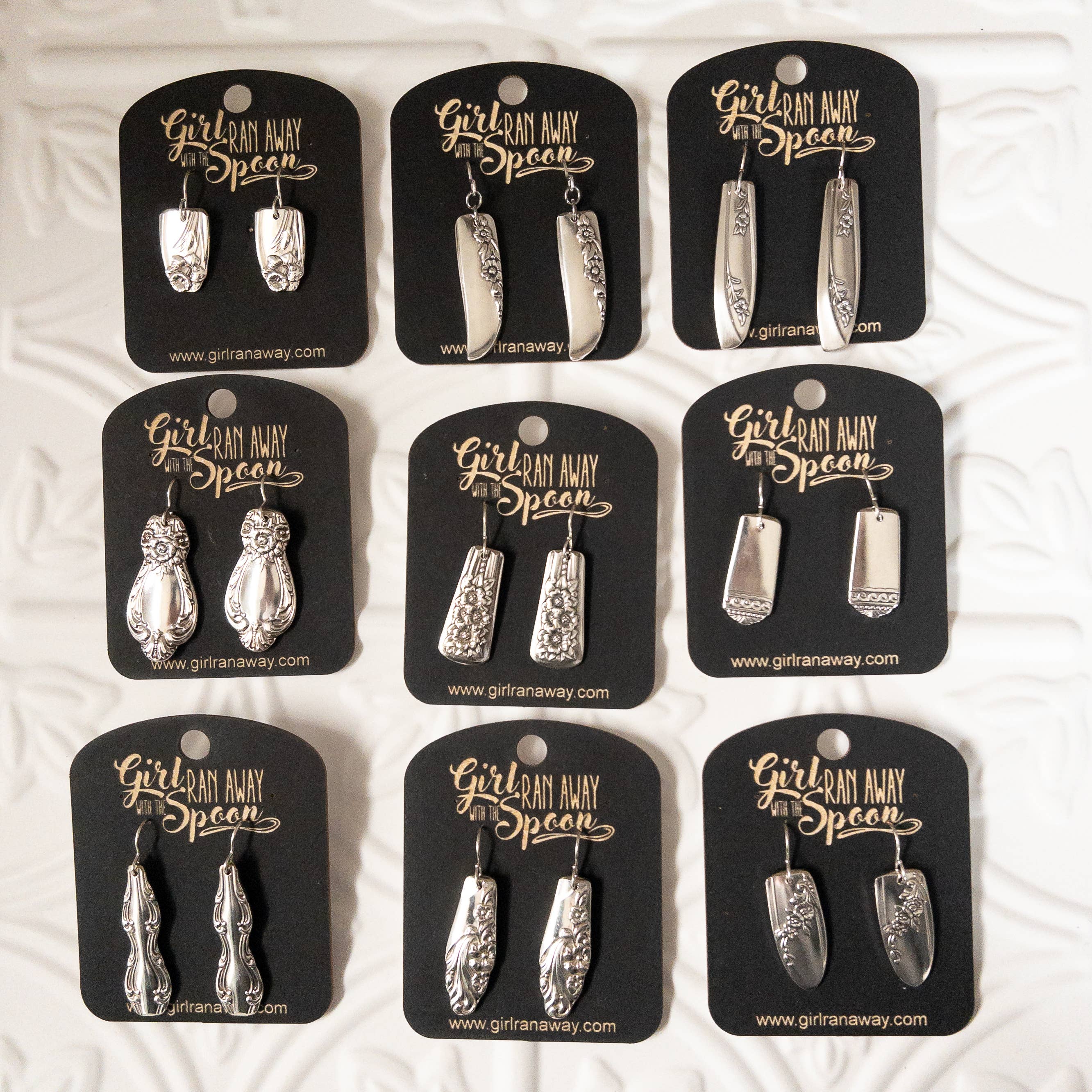 Girl Ran Away With the Spoon - Wholesale Dangle Earrings - Silverware Handle Earrings4