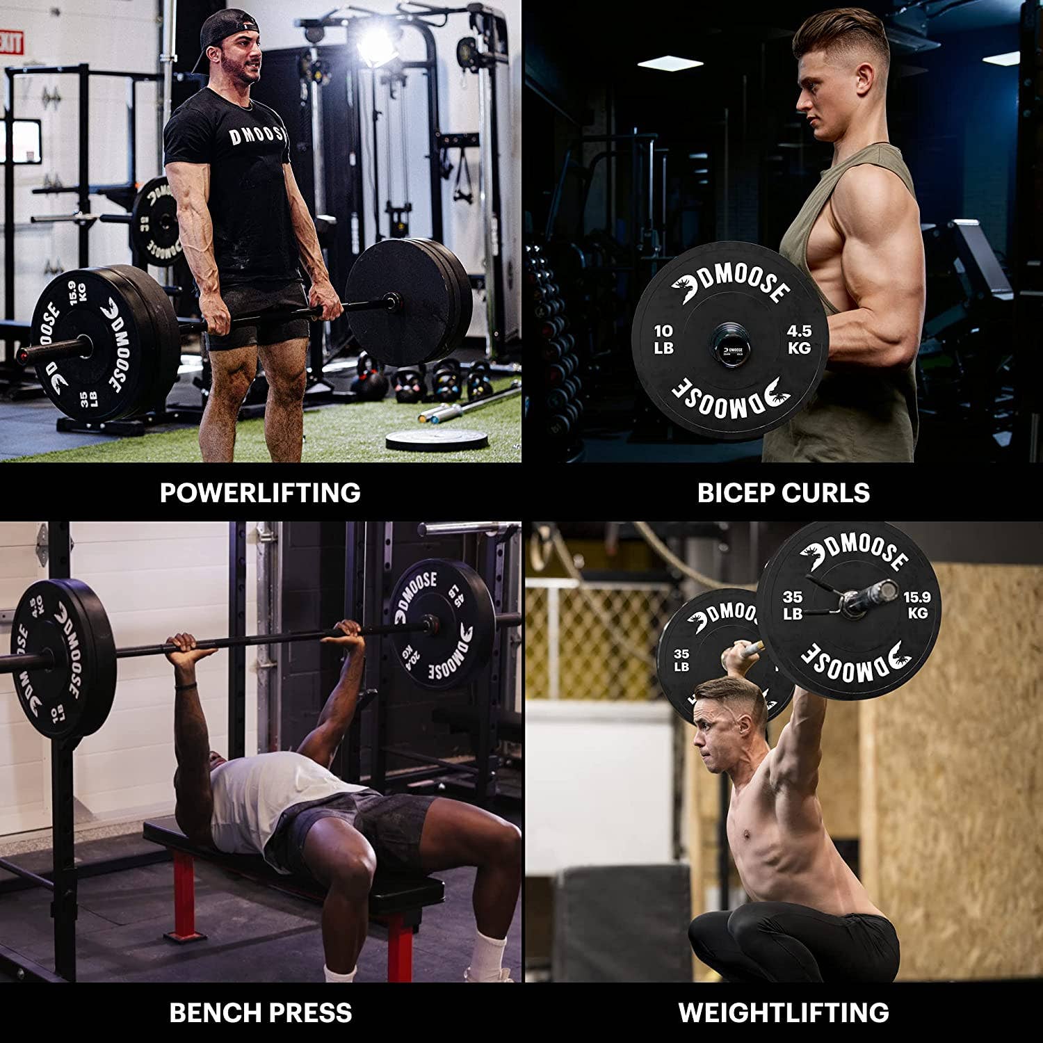 DMOOSE - Wholesale Fitness Equipment - DMoose Bumper Plates Weight Plates Strength Condition7