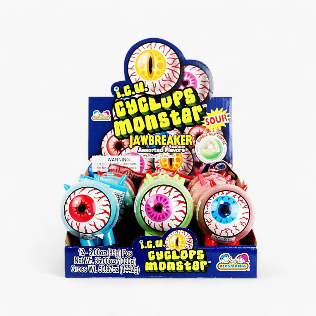 L&F Universal Goods - Wholesale Hard Candy - Kidsmania Icu Cyclops Monster 12Ct0
