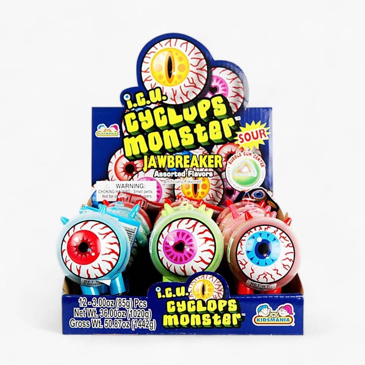 L&F Universal Goods - Wholesale Hard Candy - Kidsmania Icu Cyclops Monster 12Ct0