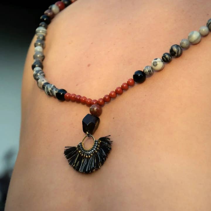 Collar de cuentas Mala Natural Earth para venta al por mayor de LOKA.HAUS