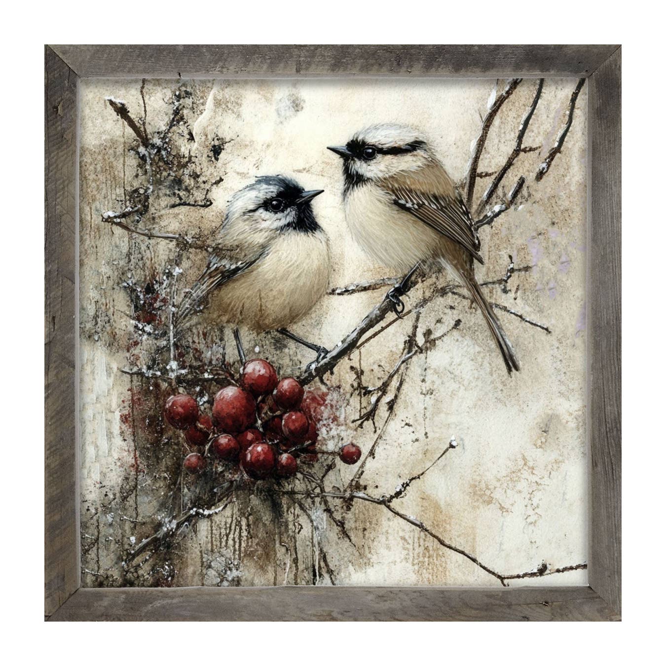 ginger blue - Wholesale Art Print - Two Birds with Berries7