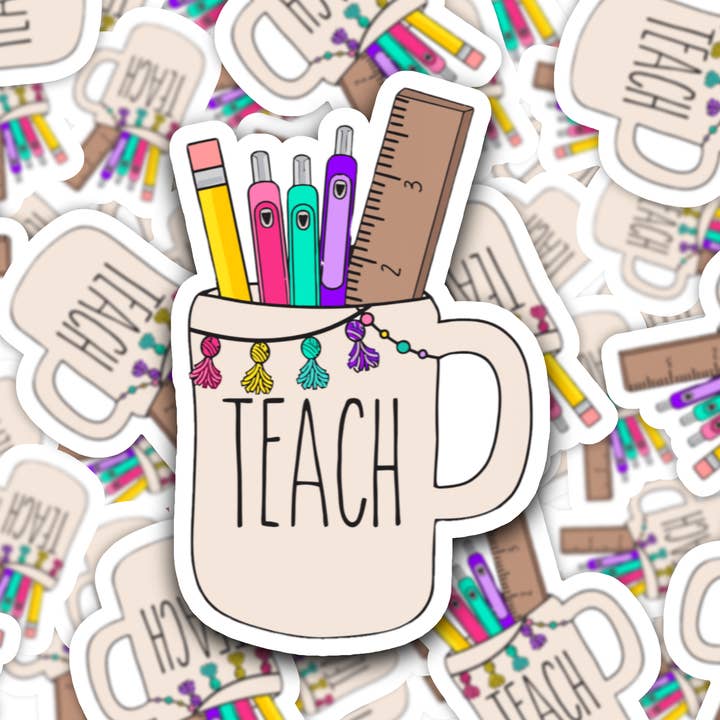 Autocollant en forme de stylo Teach Flair pour la vente par teachCOUTE