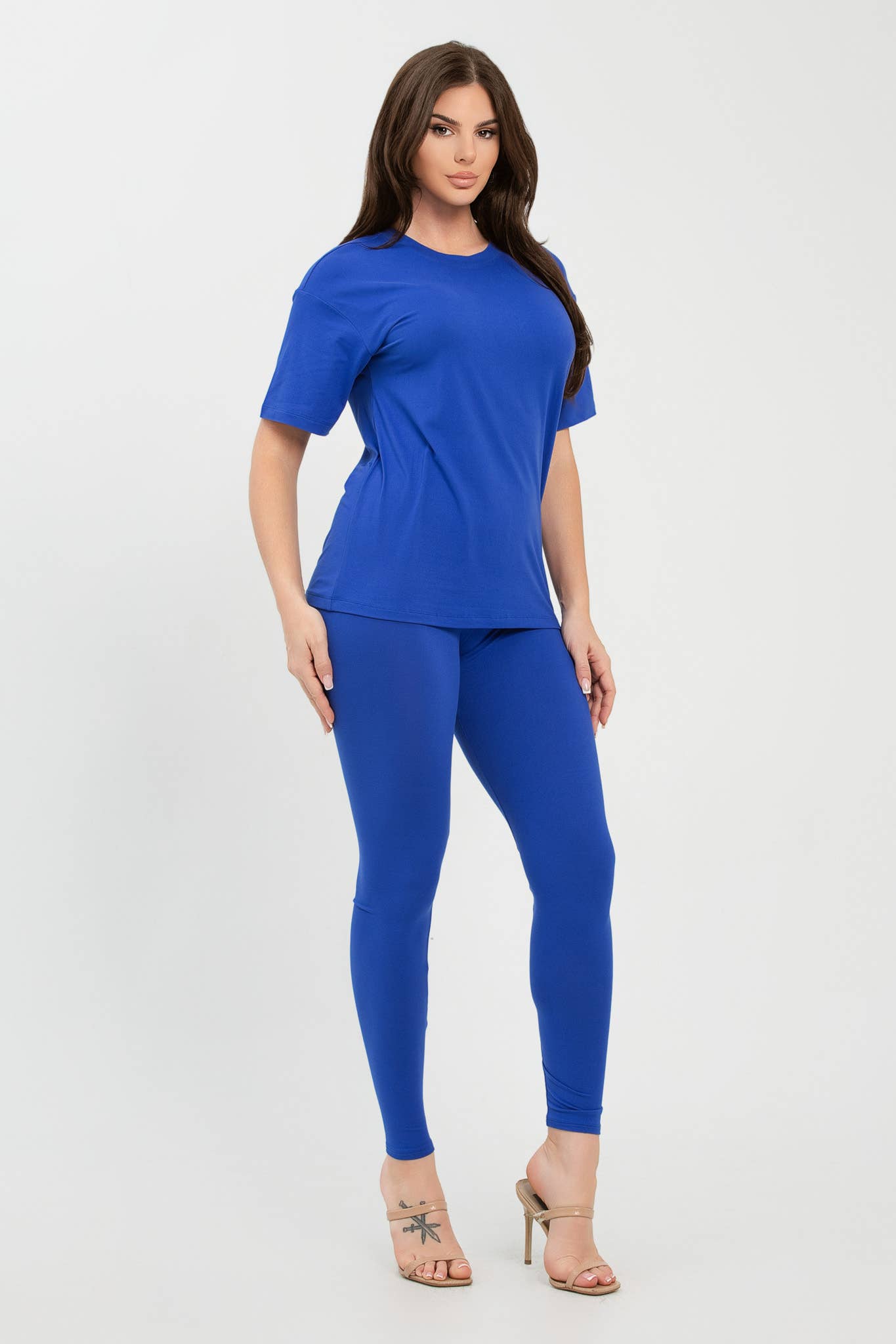 Julia by LoveJ – wholesale Set med topp och byxa – Dam – Set med borstad Dty rundhalsad topp och leggings31