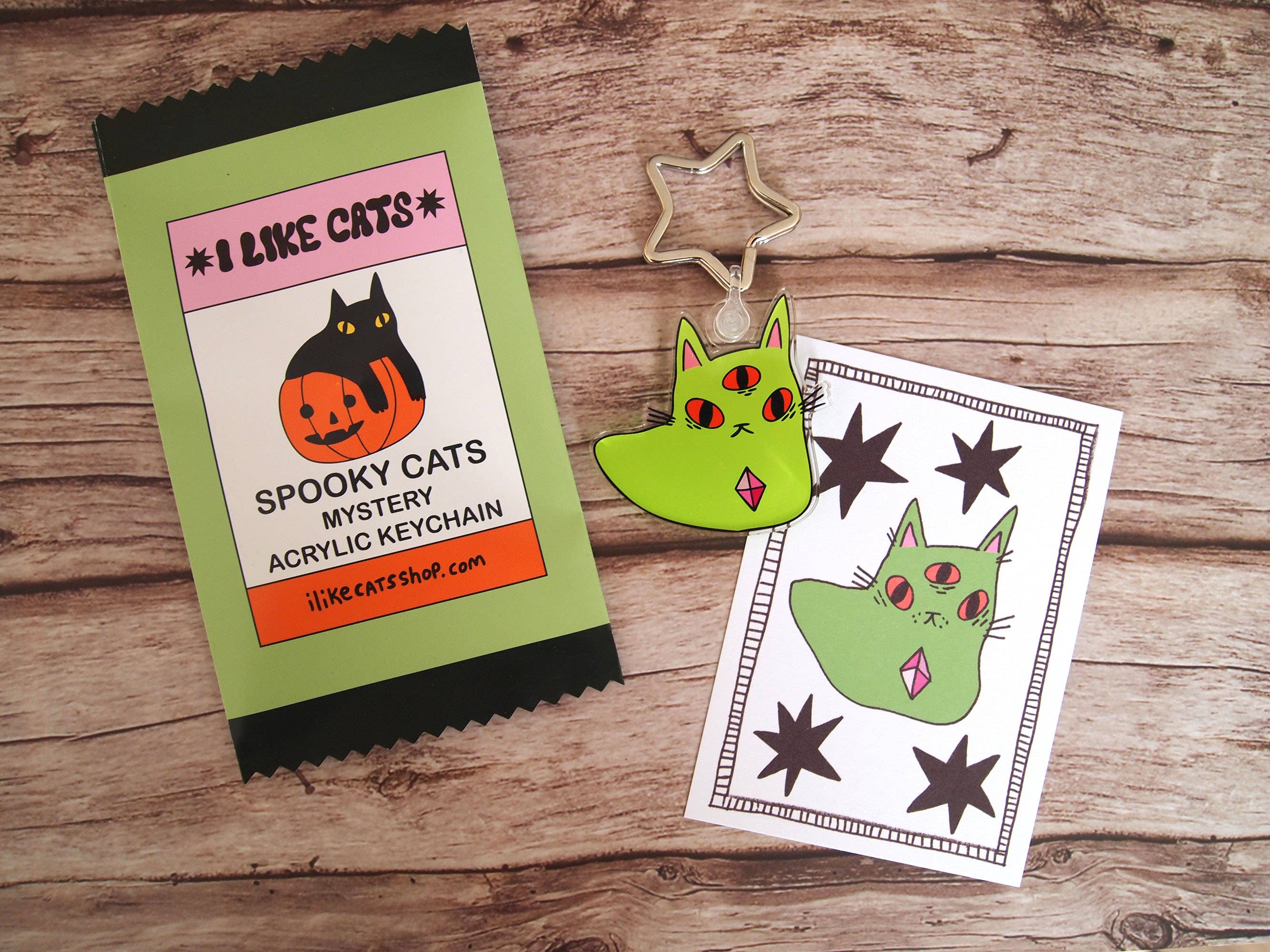 I LIKE CATS - Venta al por mayor Llavero - Mujer - Llavero de gato de Halloween en bolsa sorpresa. Encanto de bolsa misteriosa.6