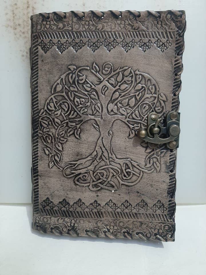 Tree of life leather journal antique color for wholesale by Mitansh handicrafts