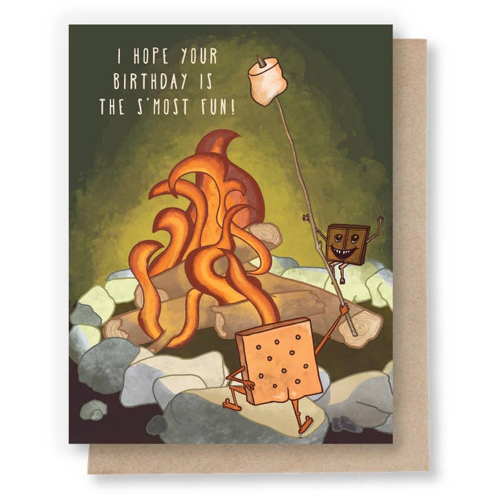 Sweet Pea Cole - Wholesale Birthday card - I hope your birthday is the s'most fun! Birthday Card