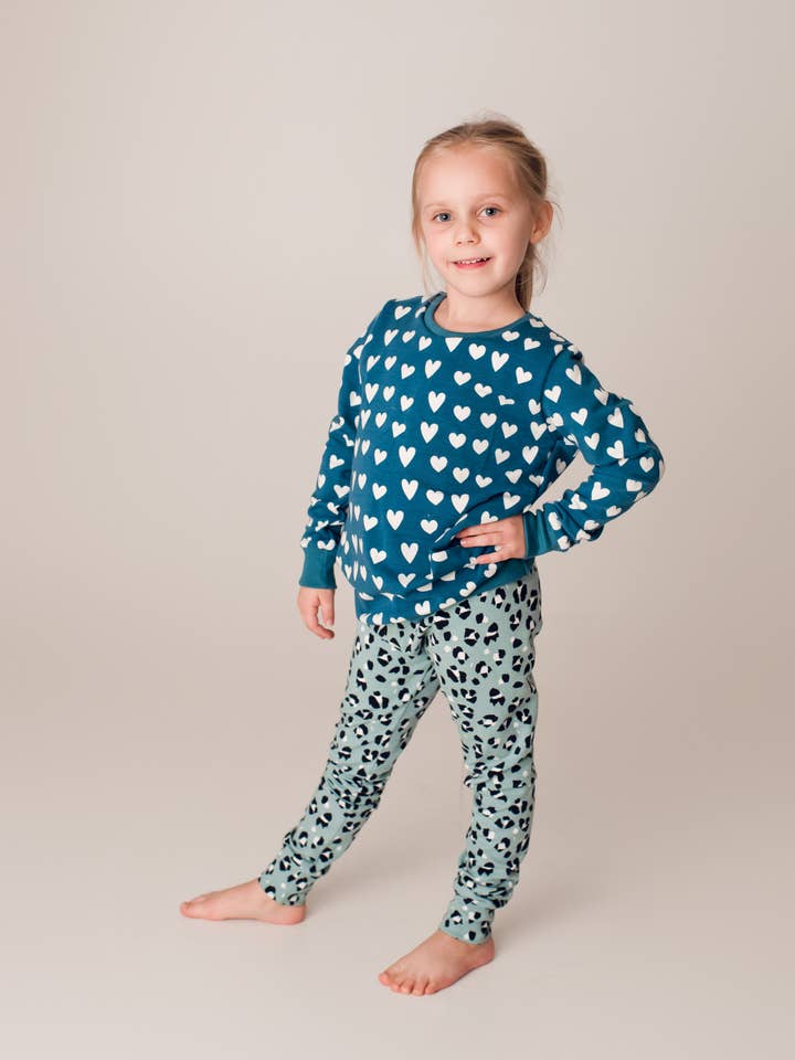 Aqua Lynx Classic Leggings for wholesale by Little K