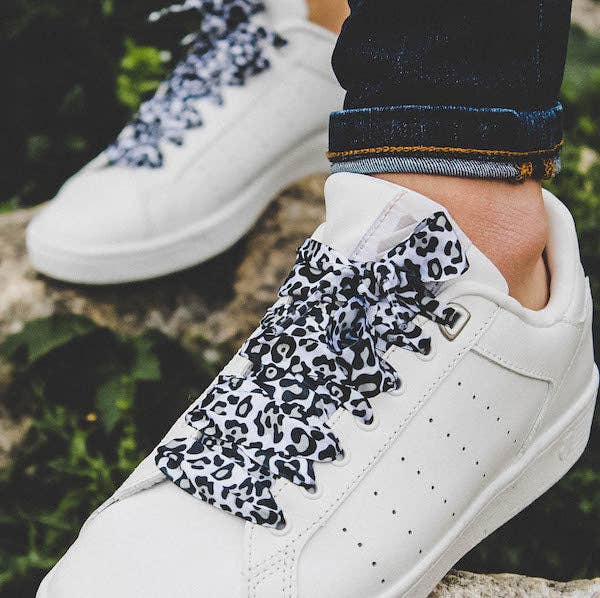 furiouslaces - Wholesale Shoelaces - Unisex - Leopard Laces - Gray - Gift idea for women and school3