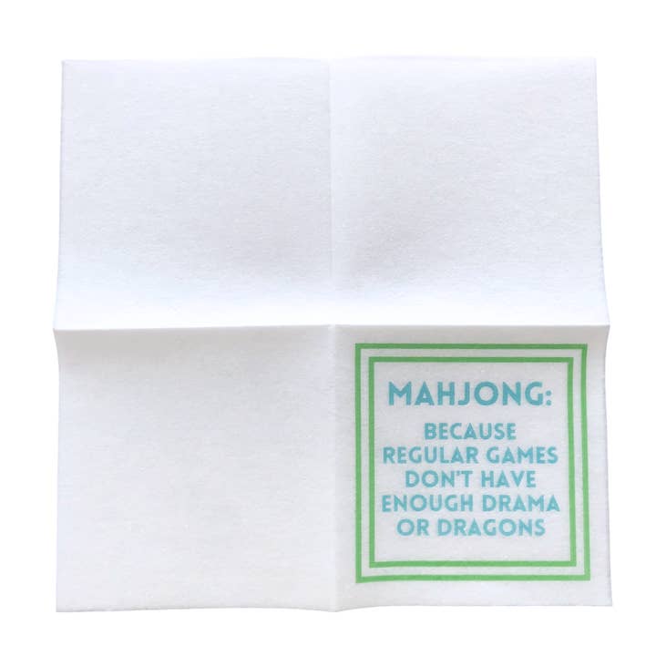 My Fair Mahjong - Wholesale Disposable Napkin - MAHJONG NAPKINS | 5'' x 5'' Luxury, Linen-Feel, Eco-Friendly6