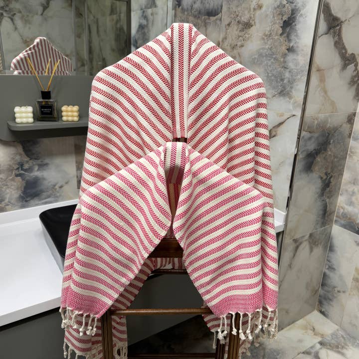 The Loom Wholesale - Wholesale Beach Towel - Handwoven Turkish Cotton Towel – Embroidery Beach/Hand Towel