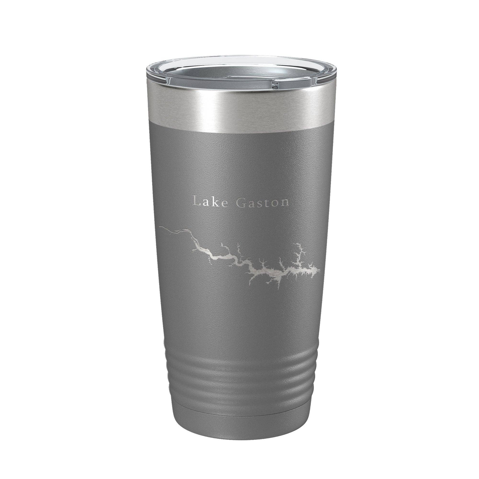 CarveBright - Wholesale Insulated Mug/Tumbler - Lake Gaston Map Tumbler Travel Mug Insulated Laser Engraved Coffee Cup North Carolina Virginia 20 oz15