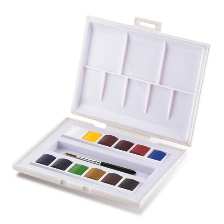 MacPherson's - Wholesale Watercolor Paint - Sennelier La Petite Aquarelle Watercolor Set, Half Pan 12